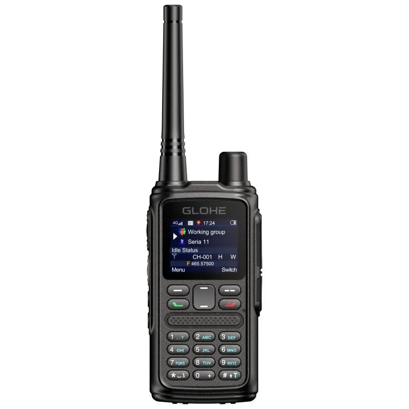 GLOHE AP200C PoC and analog radio front view